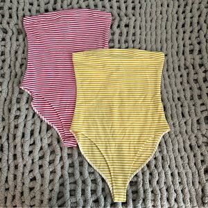 bundle of 2 striped bodysuits